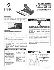 Sunex Tools 66037 Instructions D'utilisation