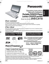 Panasonic DVD-LX110 Manuel D'utilisation