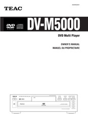 Teac DV-M5000 Manuel Du Propriétaire