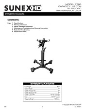 Sunex HD 7795 Manuel D'opération