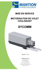 Mantion SYCOMM Mise En Service