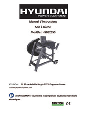 Hyundai power products HSBE2650 Manuel D'instructions