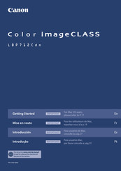 Canon Color imageCLASS LBP712Cdn Mode D'emploi