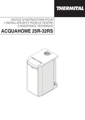 thermital ACQUAHOME 32 RS Notice D'instructions