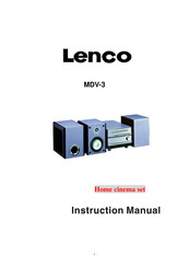 LENCO MDV-3 Manuel D'instructions
