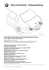 BMW F 46 71 001 Instructions De Montage