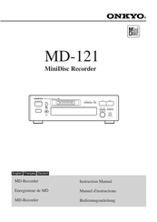 Onkyo MD-121 Manuel D'instructions