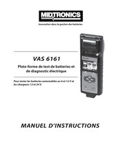 Midtronics VAS 6161 Manuel D'instructions