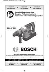 Bosch GBH18V-36C Consignes D'utilisation