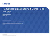 Samsung Smart Signage QP82R-8K Manuel De L'utilisateur