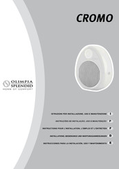 Olimpia splendid CROMO Instructions Pour L'installation, L'emploi Et L'entretien