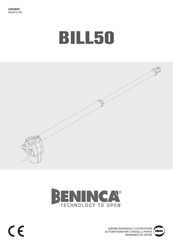 Beninca BILL50MSX Mode D'emploi