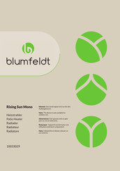 Blumfeldt Rising Sun Mono Mode D'emploi