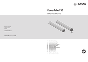 Bosch PowerTube 750 BBP3771 Notice D'utilisation D'origine