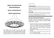 Lehner Versand ZHQ2068-RMLED-II Instructions D'utilisation