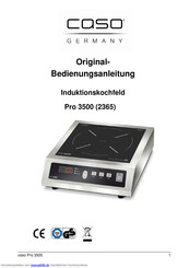 Caso Germany Pro 3500 Mode D'emploi