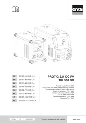 GYS TIG 300 DC Manuel D'utilisation