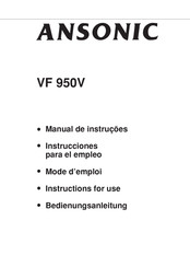 Ansonic VF 950V Mode D'emploi