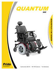 Pride Mobility Products QUANTUM 600 Manuel De L'utilisateur