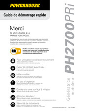 Powerhouse PH2700PRi Guide De Démarrage Rapide