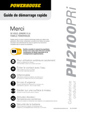 Powerhouse PH2100PRi Guide De Démarrage Rapide