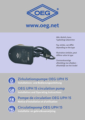 OEG UPH 15 Notice D'installation Et D'utilisation