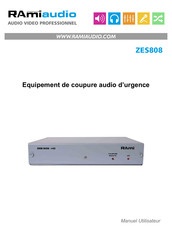 Ramiaudio ZES808 Manuel Utilisateur