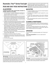 Broan-NuTone Flex Série Manuel D'instructions