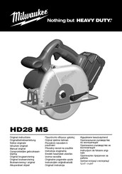 Milwaukee HD 28 MS Notice Originale