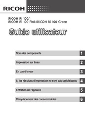 Ricoh Ri 100 Guide Utilisateur