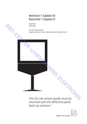 Bang & Olufsen BeoVision 1 Update III Instructions De Service