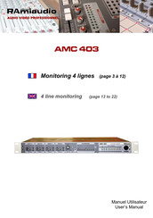 Ramiaudio AMC 403 Manuel Utilisateur