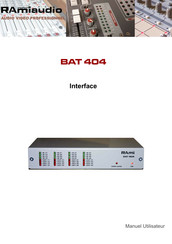 Ramiaudio BAT 404 Manuel Utilisateur