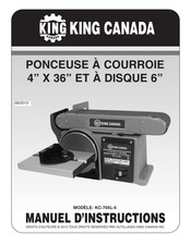 King Canada KC-705L-5 Manuel D'instructions