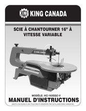 King Canada KC-163SSC-V Manuel D'instructions