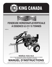 King Canada POWER FORCE KCG-15LS Manuel D'instructions