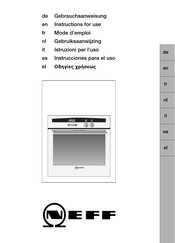 NEFF B 1325 Serie Mode D'emploi