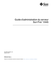 Sun Fire V445 Guide D'administration