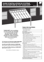 Palram SUNSCAPE Guide D'installation