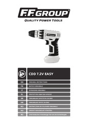 F.F. Group CDD 7.2V EASY Notice Originale