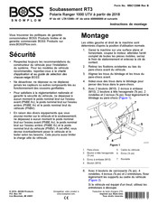 Boss Snowplow RT3 Instructions De Montage