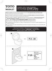 Toto WASHLET CW812REA Guide D'installation