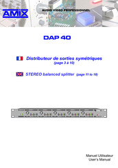 AMIX DAP 40 Manuel Utilisateur