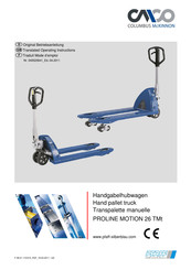 Columbus McKinnon PROLINE MOTION 26 TMt Traduit Mode D'emploi