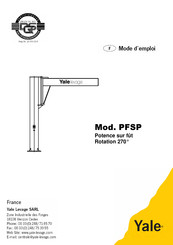 Columbus McKinnon PFSP Mode D'emploi