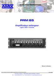 AMIX PRM 65 Manuel Utilisateur