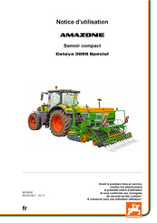 Amazone Cataya 3000 Special Notice D'utilisation