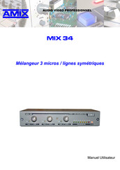 AMIX MIX 34 Manuel Utilisateur