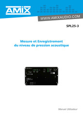 AMIX SPL25-3 Manuel Utilisateur