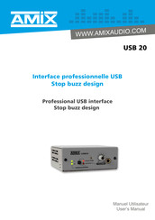 AMIX USB 20 Manuel Utilisateur